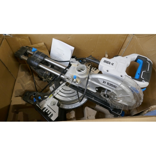 5095 - A Mac Allister MMIS2105-B sliding mitre saw  (Please note this is a returned item and may have missi... 