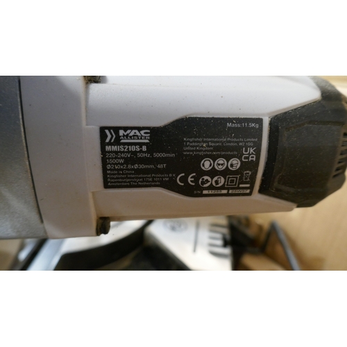 5095 - A Mac Allister MMIS2105-B sliding mitre saw  (Please note this is a returned item and may have missi... 