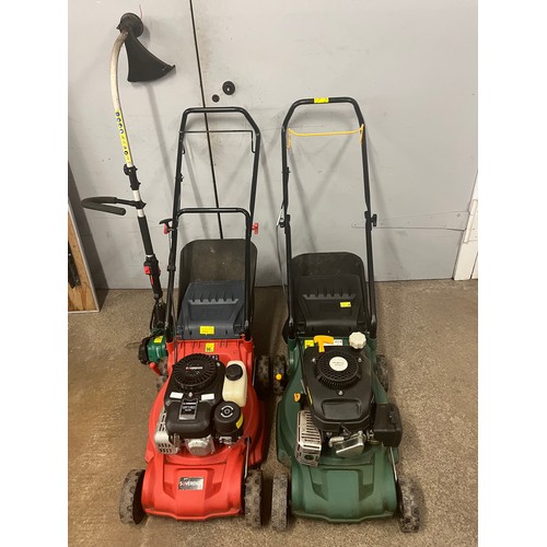 5023 - A Sovereign XSS40 H petrol driven lawnmower with an easy start NP130 engine and grass box and a mode... 