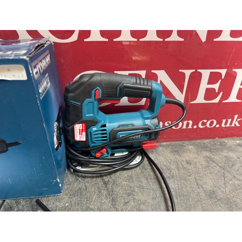 5094 - An Erbauer EJS750, 240v, 750W jigsaw and an Erbauer EAG900 240v, 900W angle grinder  (Please note th... 