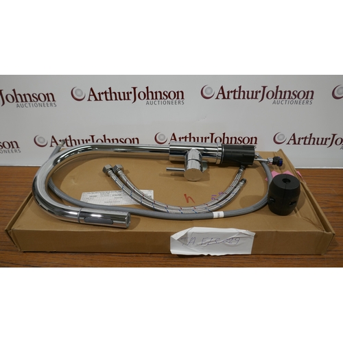 3124 - A Ceto chrome tap with pull-out spray  - high pressure only (654-12) *This lot is subject to VAT