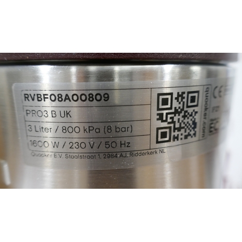 3129 - A Quooker Flex 3n1 boiling chrome pro3 tank  (654-80) *This lot is subject to VAT