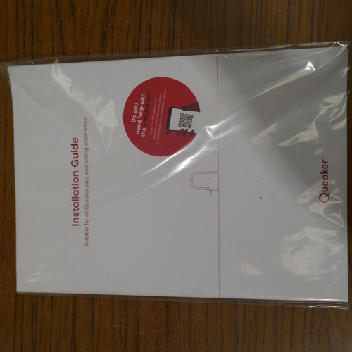 3130 - A Quooker Fusion 3in1 boiling water tank and a gold tap (missing parts)   (654-62,67) *This lot is s... 