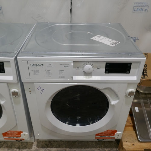 3154 - A Hotpoint 9+6kg integrated washer dryer (654-24) *This lot is subject to VAT