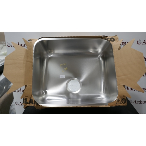 3150 - A Palma 1.0 stainless steel sink (650-84) *This lot is subject to VAT