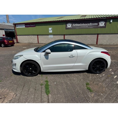 5330 - A white 2011 Peugeot RCZ GT THP-156, 1598cc 1.6 litre petrol sports coupe

Registration: NX61 RZZ
Mi... 