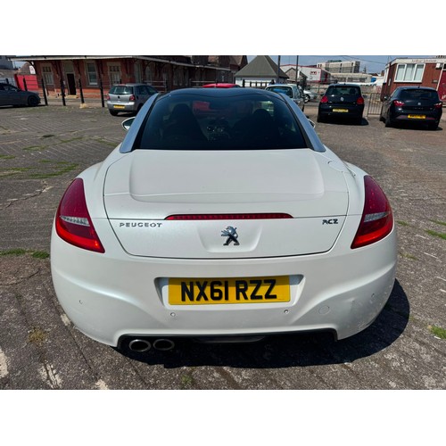 5330 - A white 2011 Peugeot RCZ GT THP-156, 1598cc 1.6 litre petrol sports coupe

Registration: NX61 RZZ
Mi... 