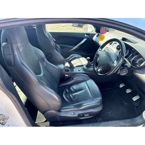 5330 - A white 2011 Peugeot RCZ GT THP-156, 1598cc 1.6 litre petrol sports coupe

Registration: NX61 RZZ
Mi... 