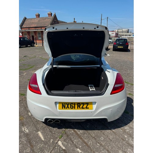 5330 - A white 2011 Peugeot RCZ GT THP-156, 1598cc 1.6 litre petrol sports coupe

Registration: NX61 RZZ
Mi... 