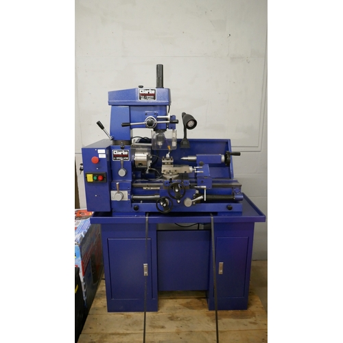 5078 - A Clarke CL500M metal working lathe with mill drill  *This lot is subject to VAT
