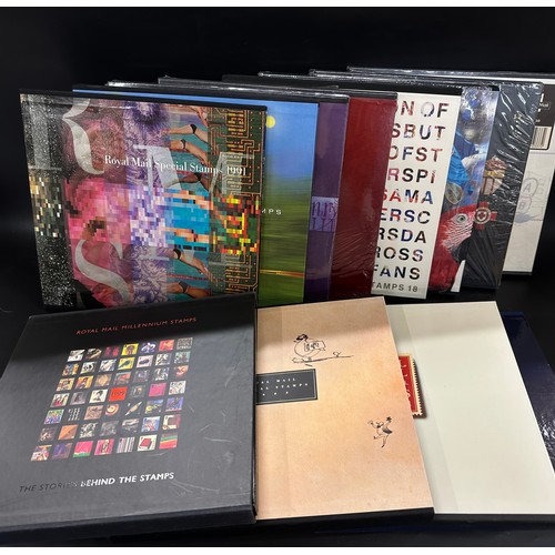 Stamps; Thirteen GB Royal Mail special stamp year books, ranging from 1984 to 2001