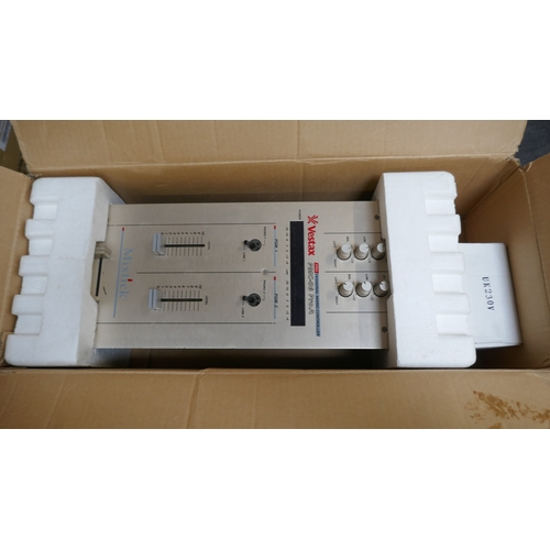 5279 - A Skytec TEC6500, 2 x 250W RMS stereo power amplifier, 2 boxed Numark Axis-9 premium CD players with... 