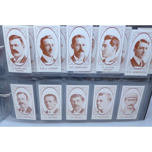 2031 - An album of replica Cricket collectors cards including 'Nostalgia Reprint'