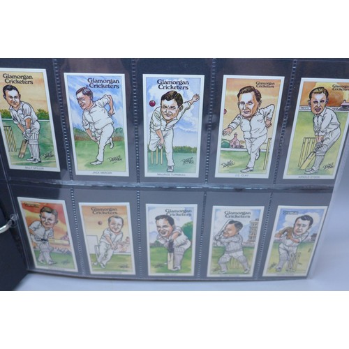 2031 - An album of replica Cricket collectors cards including 'Nostalgia Reprint'