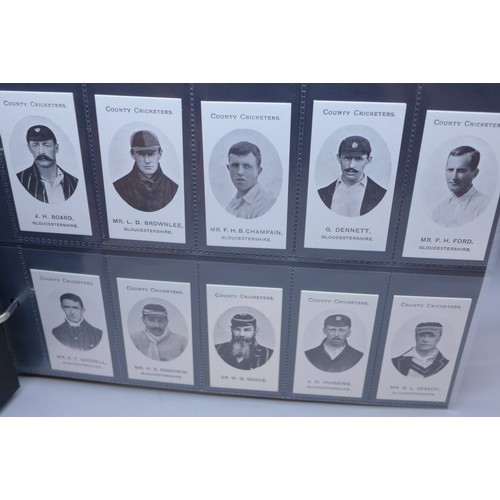 2031 - An album of replica Cricket collectors cards including 'Nostalgia Reprint'