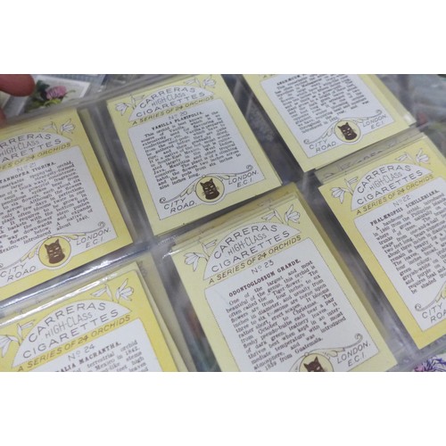 2034 - Various sets of flower related cigarette card sets to include; Wills 'Old English Garden Flowers' co... 