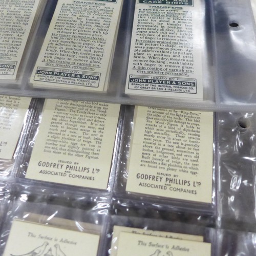 2038 - Collection of cigarette card sets to include; three sets of Godfrey Phillips 'Feathered Friends' all... 