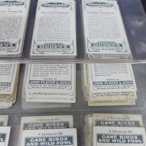 2038 - Collection of cigarette card sets to include; three sets of Godfrey Phillips 'Feathered Friends' all... 