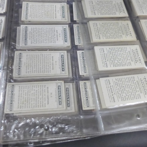 2038 - Collection of cigarette card sets to include; three sets of Godfrey Phillips 'Feathered Friends' all... 