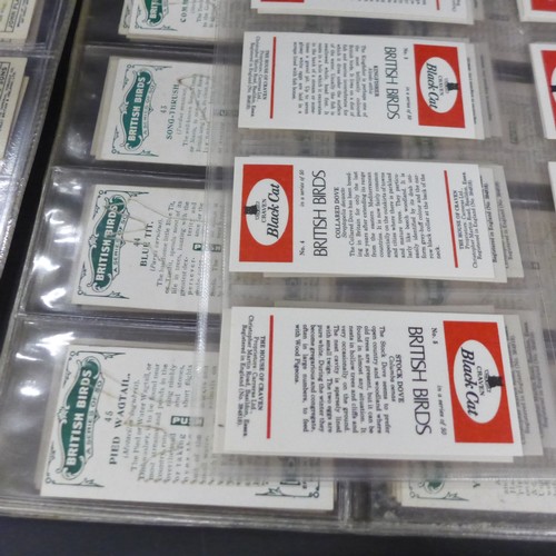 2038 - Collection of cigarette card sets to include; three sets of Godfrey Phillips 'Feathered Friends' all... 