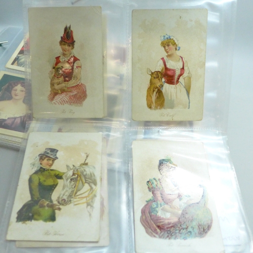 2023 - Set of Kimball & Co. American Tobacco cigarette cards 'Household Pets' a series issued in 1891 (20 c... 