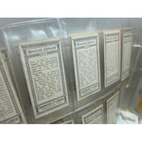 2024 - Collection of various cigarette card sets to include; Cavanders Ancient Greece set of 25, Cavanders ... 