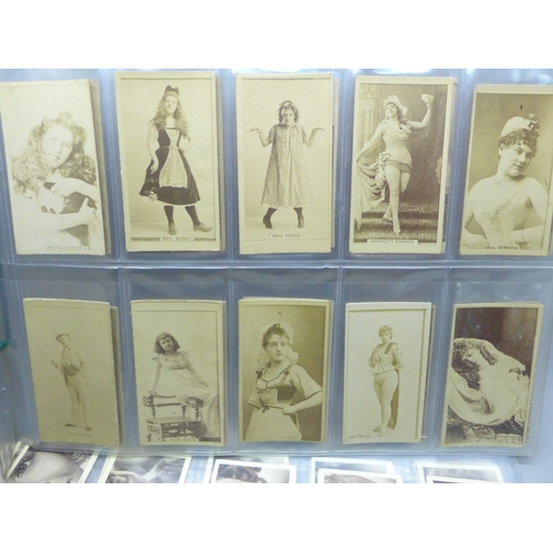 2025 - Collection of late 19th Century Sweet Caporal Kinney Bros. cigarette cards 'Actresses' 115 cards in ... 