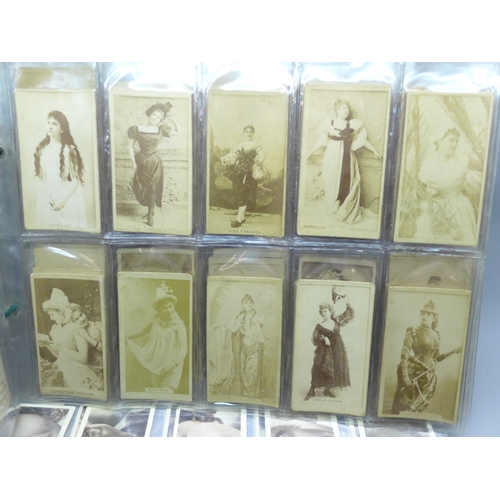 2025 - Collection of late 19th Century Sweet Caporal Kinney Bros. cigarette cards 'Actresses' 115 cards in ... 