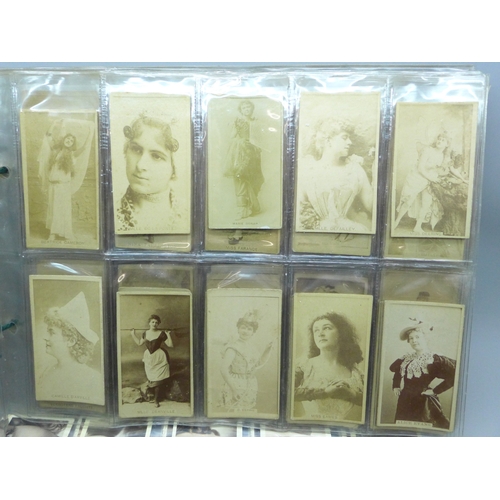 2025 - Collection of late 19th Century Sweet Caporal Kinney Bros. cigarette cards 'Actresses' 115 cards in ... 