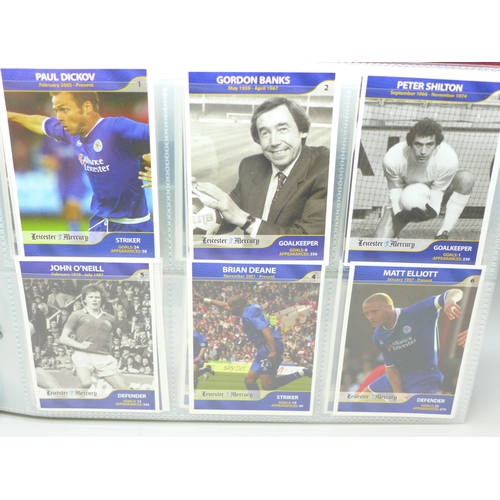 2035 - An album of cigarette cards, tea cards and trade/collectors cards to include Nuneaton Football Great... 