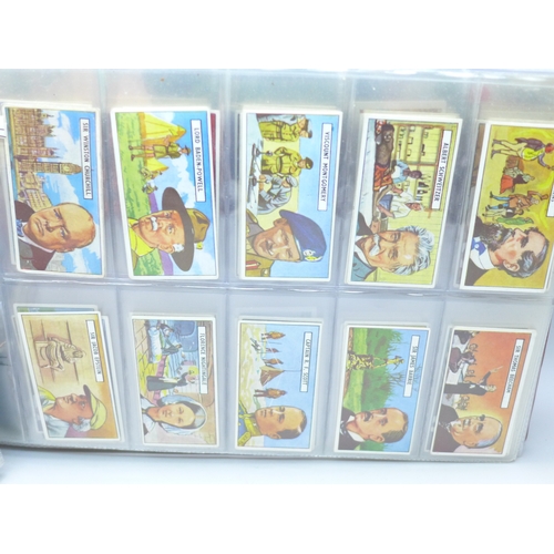 2035 - An album of cigarette cards, tea cards and trade/collectors cards to include Nuneaton Football Great... 