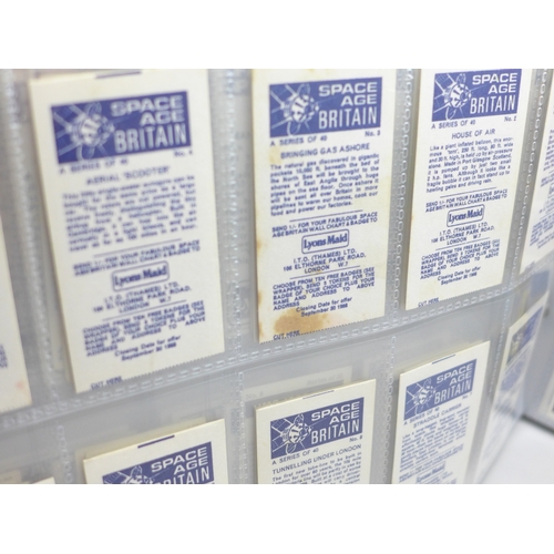 2035 - An album of cigarette cards, tea cards and trade/collectors cards to include Nuneaton Football Great... 
