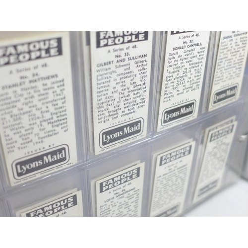 2035 - An album of cigarette cards, tea cards and trade/collectors cards to include Nuneaton Football Great... 