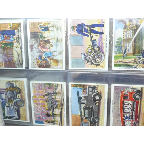 2037 - An album of cigarette card sets all complete, to include; John Player Drum Banners & Cap Badges, Joh... 