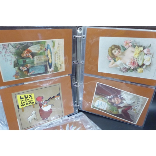 2041 - Collection of ephemera to include postcards, advertising ephemera to include Vinolia, Vim, Maypole S... 