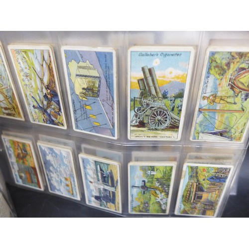2026 - Two full sets of Gallaher Ltd. cigarette cards; The Great Wear Series 100 in set, and The Great War ... 