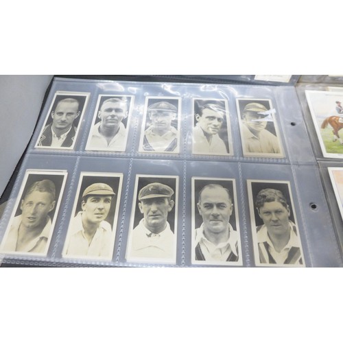 2027 - Collection of sporting related cigarette cards to include Major Drapkin 'Australian and English Test... 