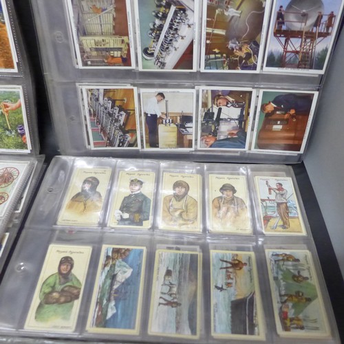 2042 - Assorted collection of cigarette cards to include Ogden's Air Raid Precautions set of 50, Churchman ... 