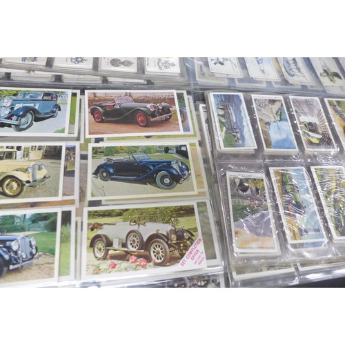 2044 - Large collection of cigarette cards to include John Players Drum Banners & Cap Badges set of 50, Joh... 