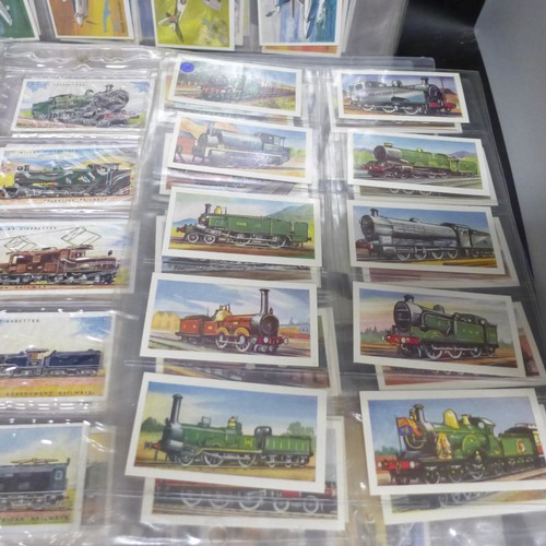 2044 - Large collection of cigarette cards to include John Players Drum Banners & Cap Badges set of 50, Joh... 
