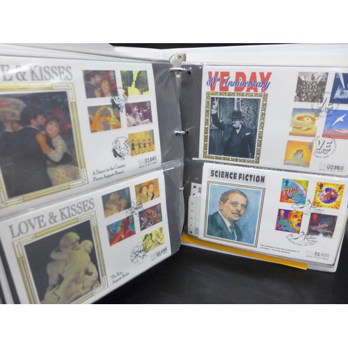 2049 - Stamps; An album of silk first day covers