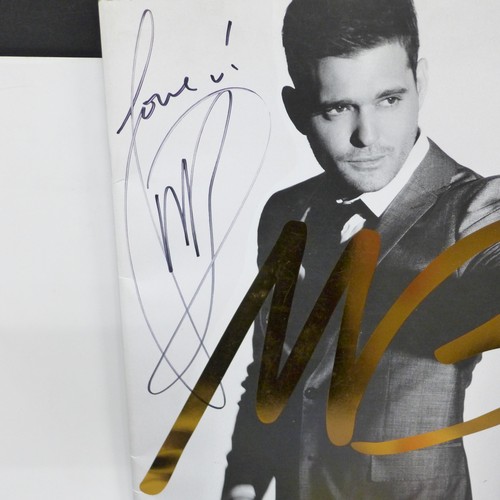 2051 - Music memorabilia; Autographed tour programmes of Michael Buble, plus George Michael, Robbie William... 