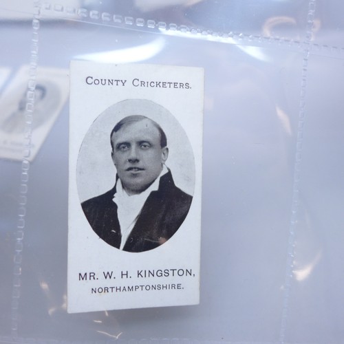 2197 - Collection of cricket cigarette / trade cards including fifteen Taddy & Co. London County Cricketer ... 