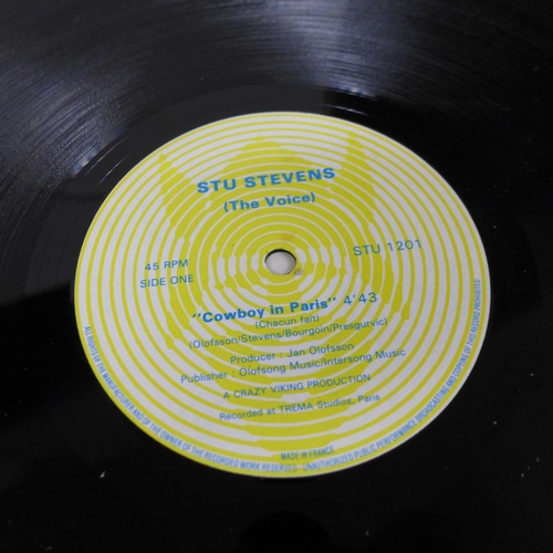 2062 - A collection of white label promo vinyl LP records including Floy Joy Friday Night (Joyce Davenport ... 