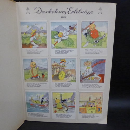 2067 - German trading card album, complete with 108 large colour cards, depicting 20 short stories about 