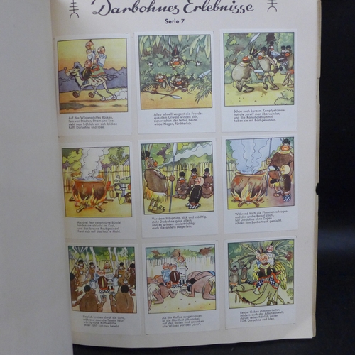 2067 - German trading card album, complete with 108 large colour cards, depicting 20 short stories about 