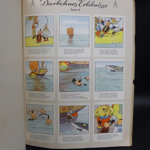 2067 - German trading card album, complete with 108 large colour cards, depicting 20 short stories about 