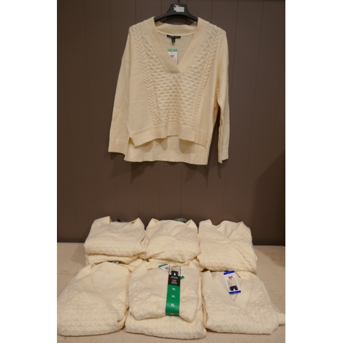 6039 - A large quantity of Andrew Marc ladies jumpers various sizes, mainly with tags (391-80) *This lot is... 