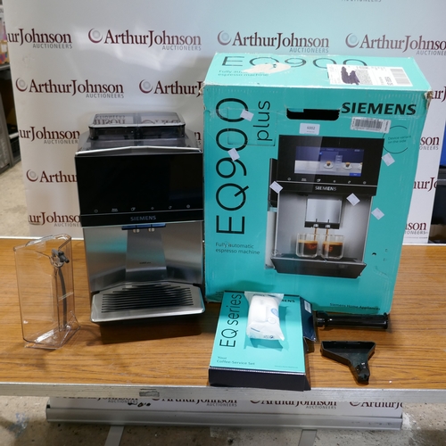 6002 - A Siemens EQ900 Plus coffee machine, original RRP £1666.66 + VAT (394-230) *This lot is subject to V... 