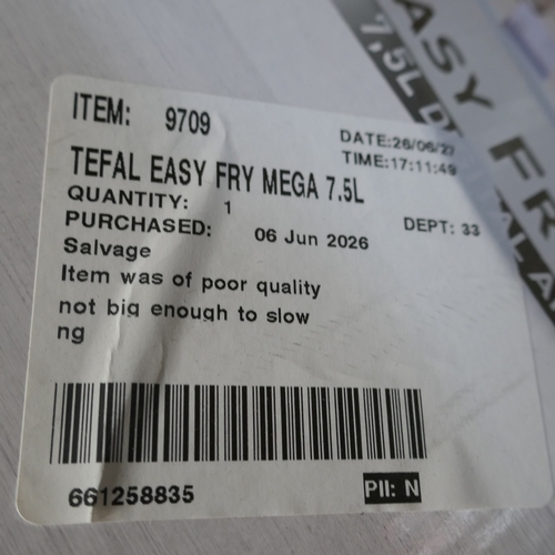 6007 - A Tefal Easy Fry Mega 7.5L air fryer,  (394-157) *This lot is subject to VAT